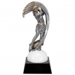 Customized 7" Female Golf Motion Xtreme Resin Trophy