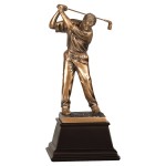 Customized Golf Award, Male Figure, 9 1/2"H