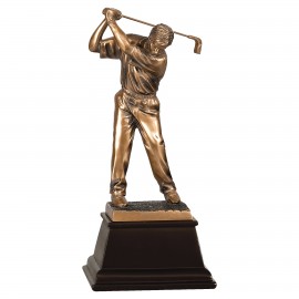 Customized Golf Award, Male Figure, 9 1/2"H