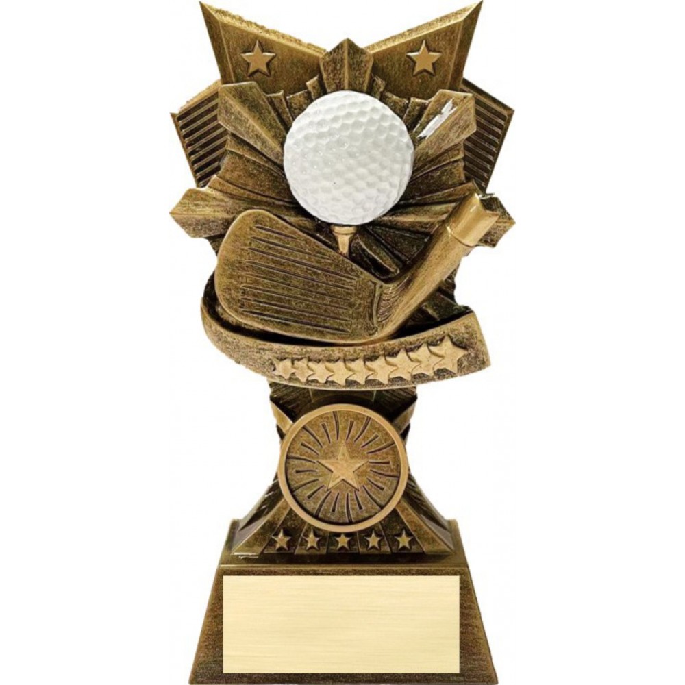 Golf 3D Design Resin Award - 6" Tall Custom Branded