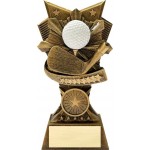 Golf 3D Design Resin Award - 6" Tall Custom Branded