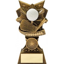 Golf 3D Design Resin Award - 6" Tall Custom Branded