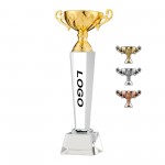 Customized 9" Crystal Glory Trophy