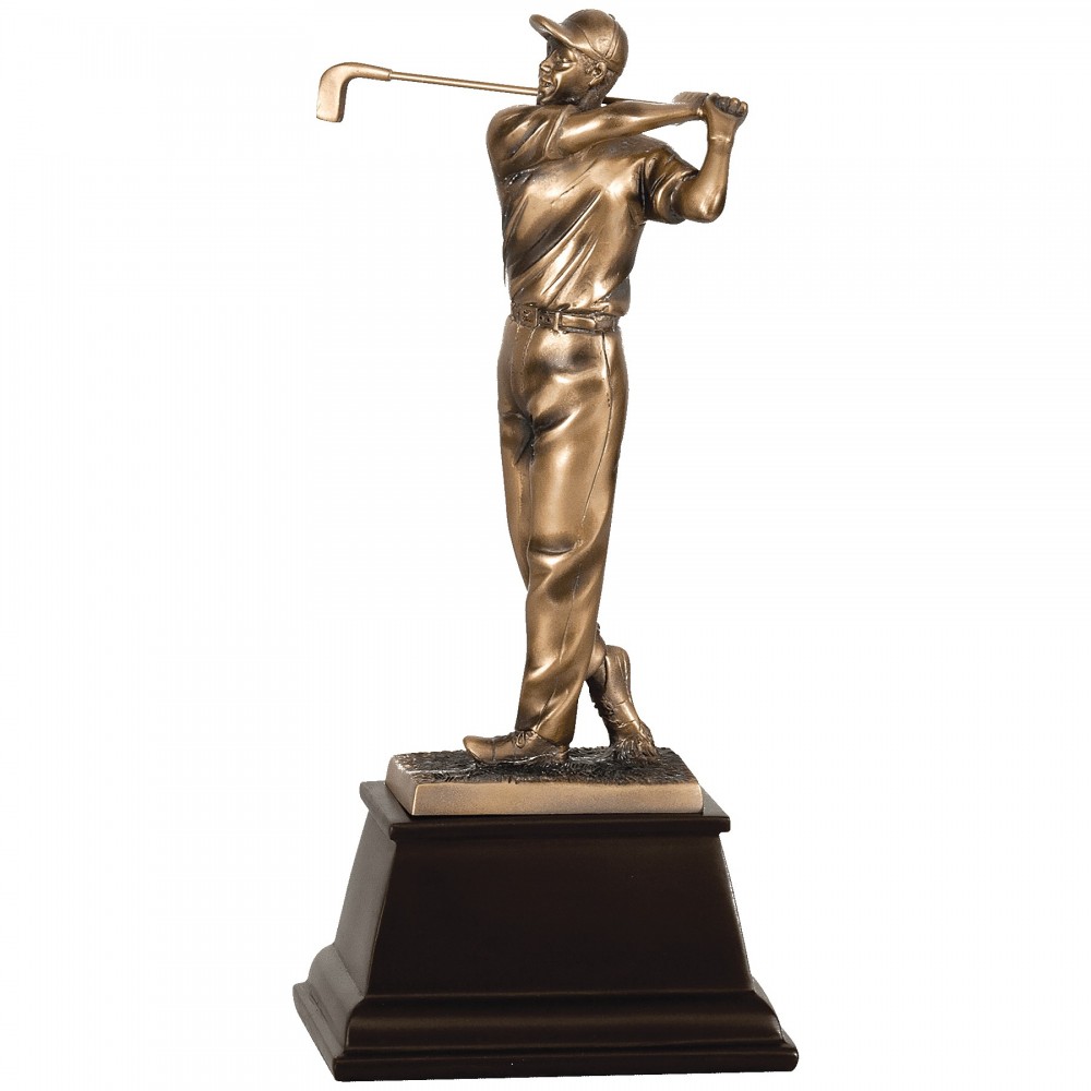 Custom Golf Award, Male Figure, 13"H