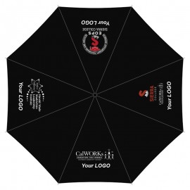 Personalized Golf 30 inch breathable double-layer automatic umbrella with long handle and oversized reinforced th