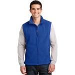 Custom Embroidered REPREVE - Men's Recycled Sleeveless Full Zip Fleece Vest w/ Pocket & Wrinkle Resistance