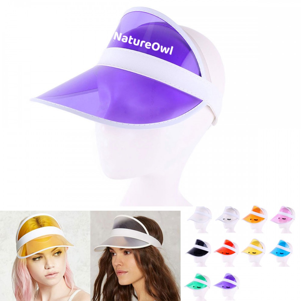 PVC Sun Visor Hat with Logo