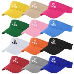 Logo Branded Cotton Sun Visor