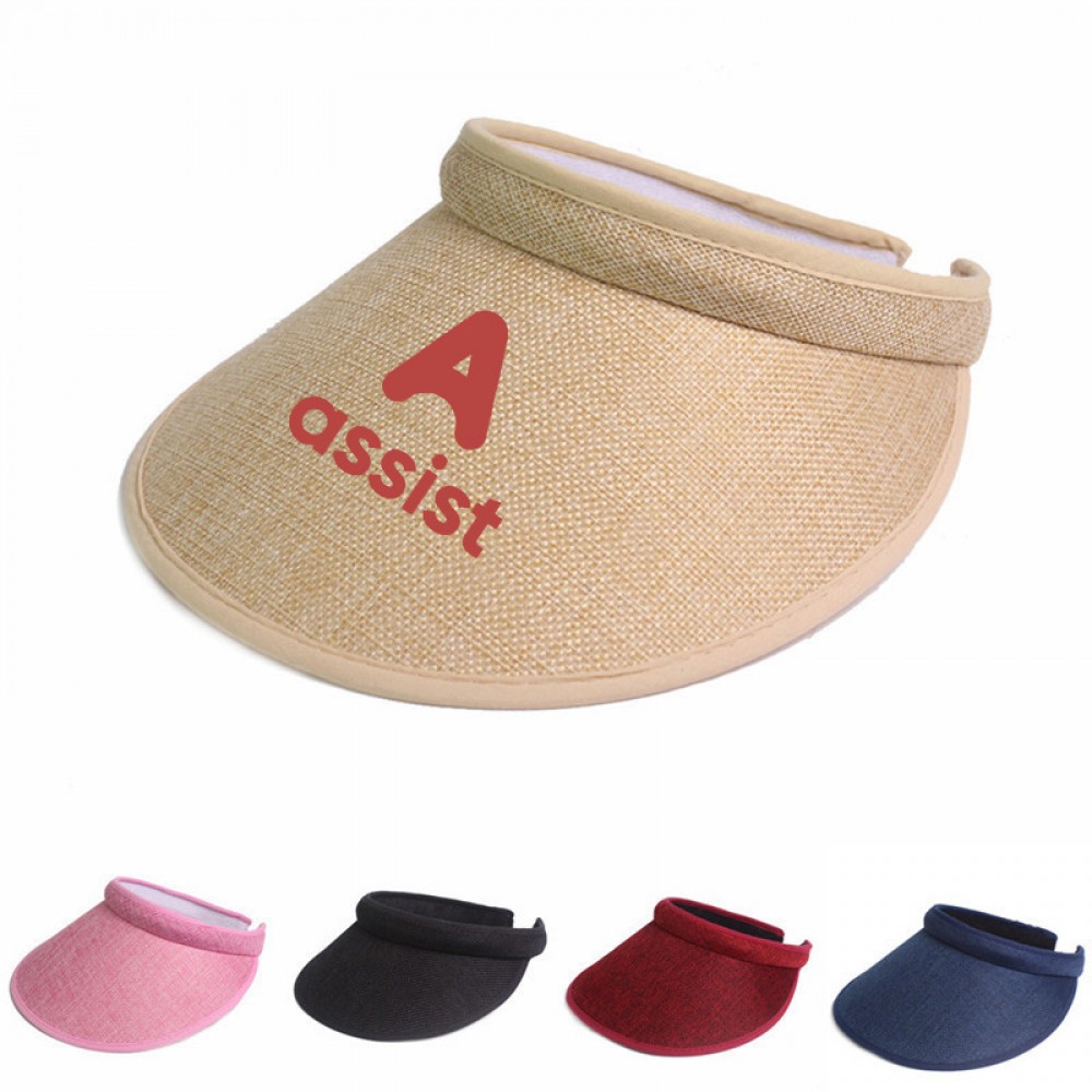 Customized Clip On Visor with Sweatband