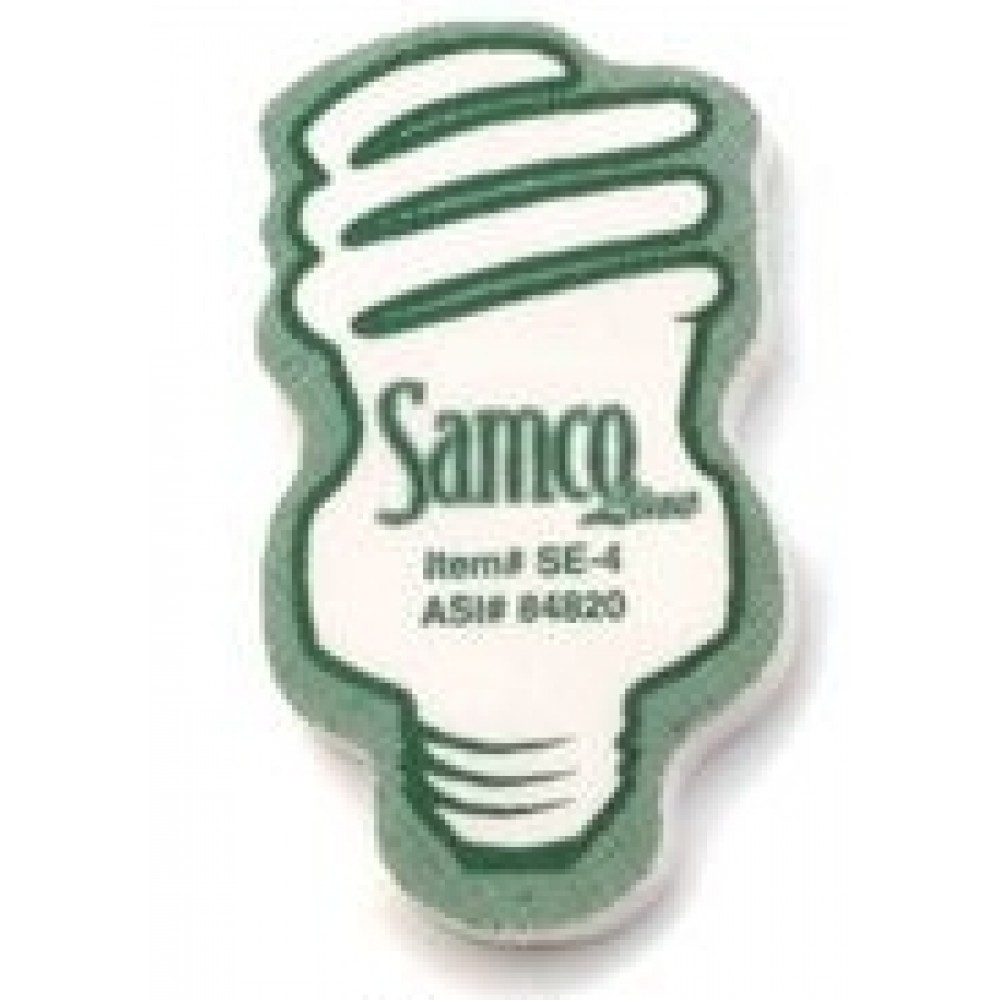 CFL Bulb Eraser with Logo