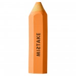 Pencil Shaped Rubber Eraser with Logo