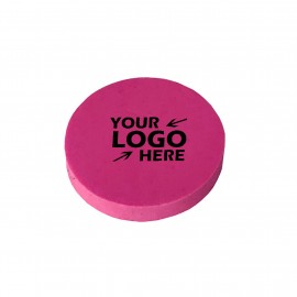 Round Rubber Eraser with Logo