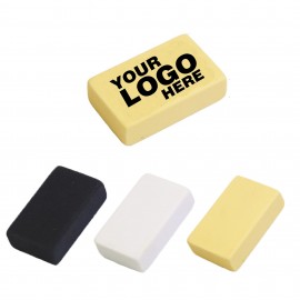 Rectangle Shape Eraser with Logo