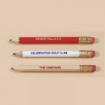 Personalized Hex Golf Pencil w/ Eraser (3 1/2")