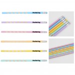 Promotional Elegant Pastel Wooden Pencil w/Eraser