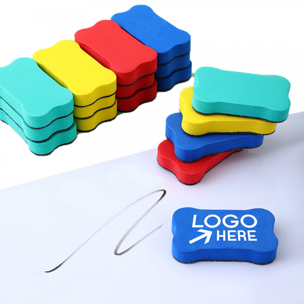 Bone Shaped Magnetic Whiteboard Dry Erasers For School with Logo