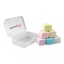 Happy Cube Rubber Eraser Set with Logo