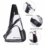 Personalized PVC Single Shoulder Crossbody Clear Chest Bag