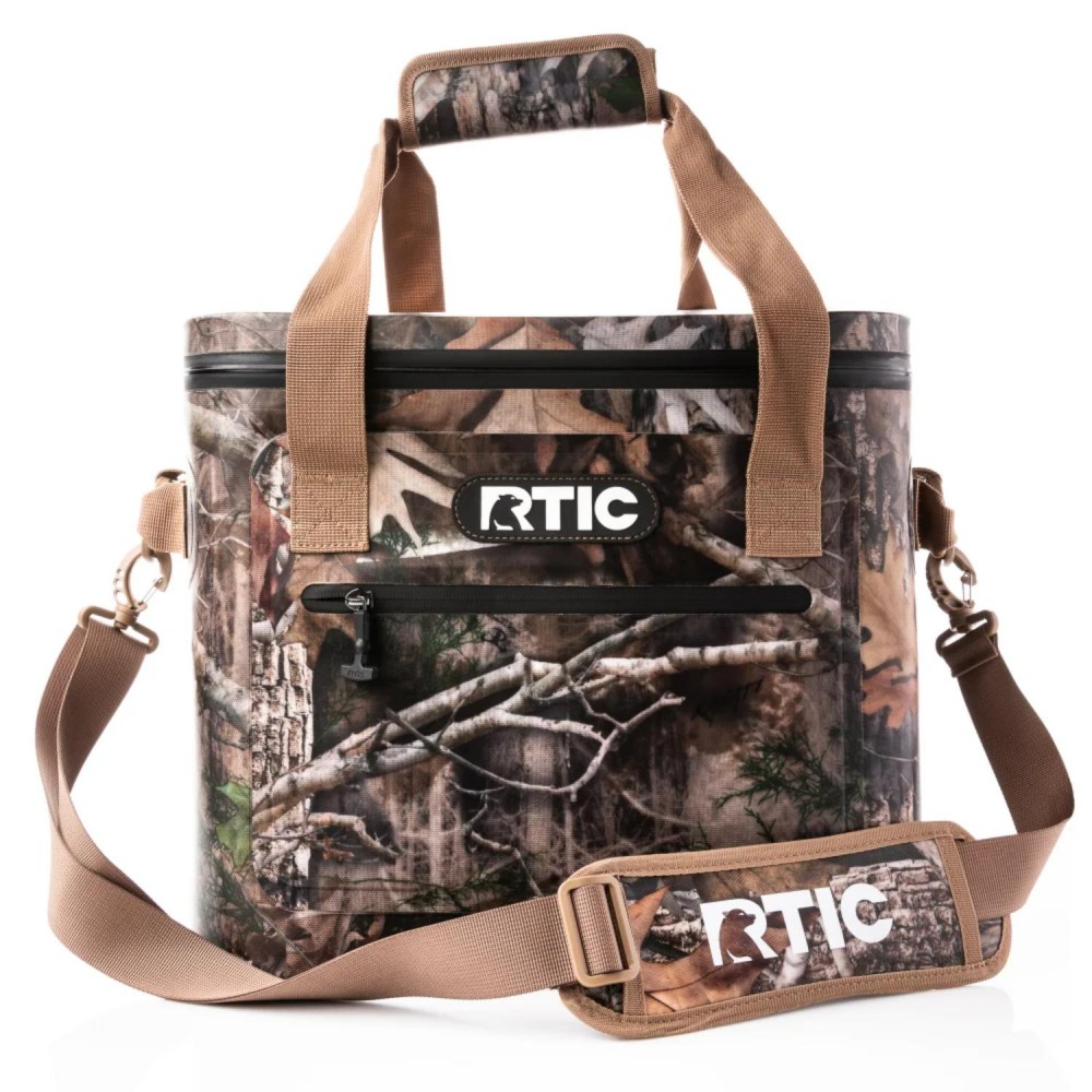 Logo Branded 30-Can RTIC Soft Pack Insulated Kanati Camo Cooler Bag 15.5" x 12.75"