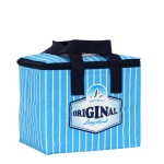 Personalized Water-Proof Full-Color Laminated Insulated 6-Can Cooler Bag 3-Side Zipper Closure 8"x6.5"x6.75"