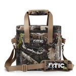 12-Can RTIC Soft Pack Insulated Kanati Camo Cooler Bag 11" x 11" with Logo