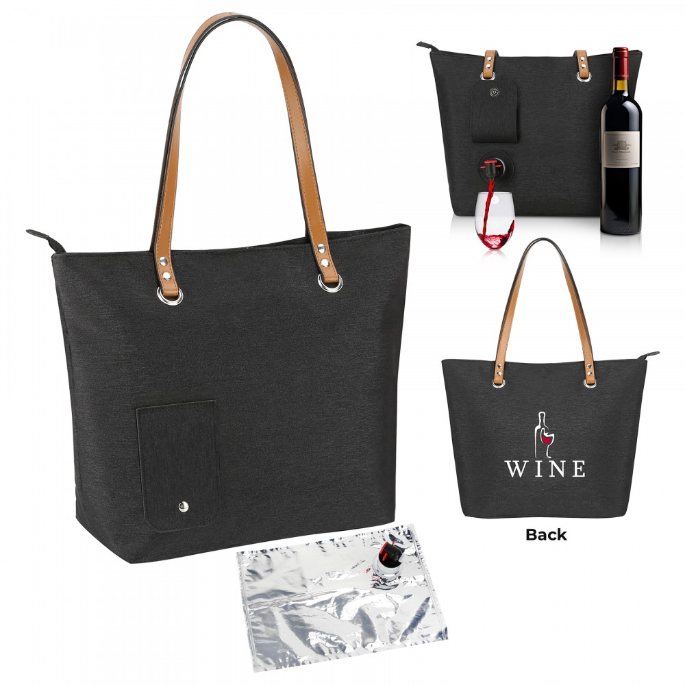 Wine Cooler Tote With Dispenser with Logo