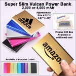 Personalized Super Slim Vulcan Power Bank 4000 mAh - Gold