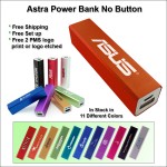 Logo Branded Astra No Button Power Bank - 2200 mAh - Orange