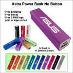 Promotional Astra No Button Power Bank - 3000 mAh - Purple