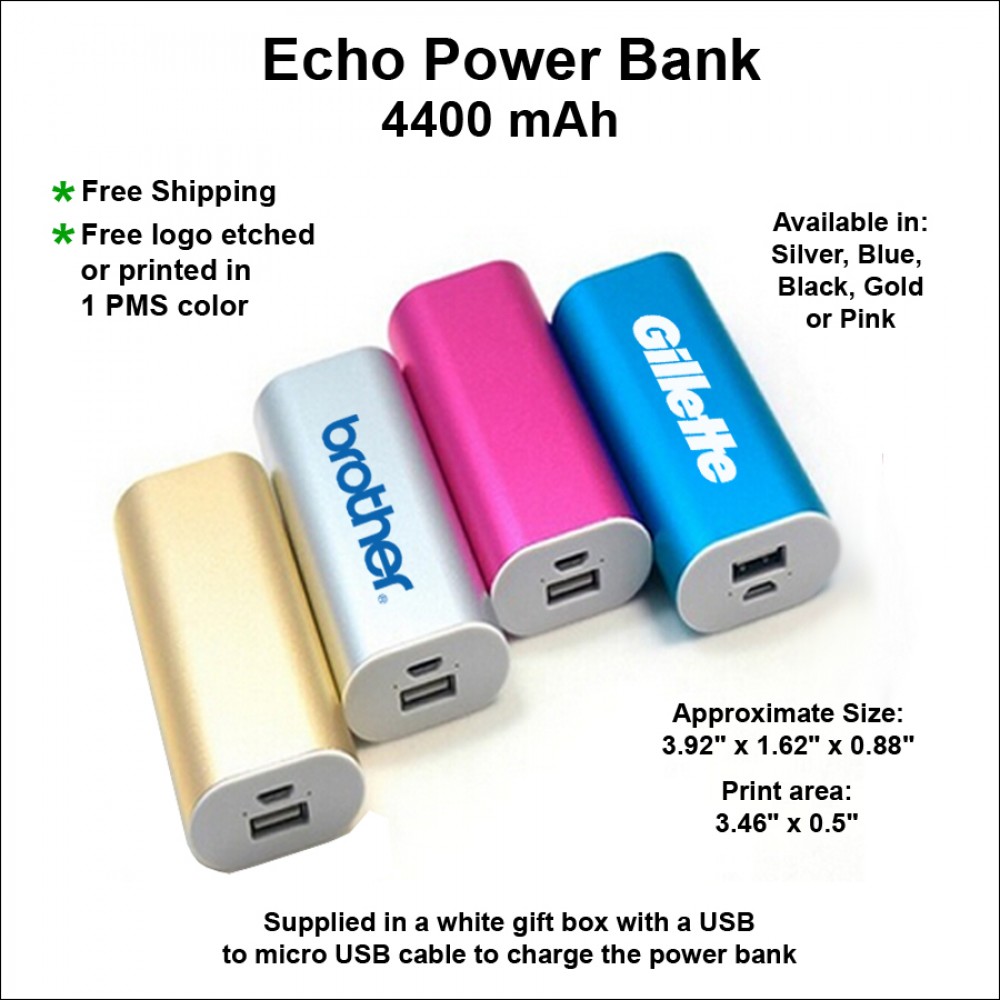 Customized Echo Power Bank 4400 mAh