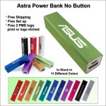 Astra No Button Power Bank - 1800 mAh - Green with Logo