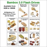 Bamboo Flash Drive 3.0- 32 GB Memory with Logo