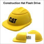 Construction Hat Flash Drive - 16 GB - Yellow with Logo