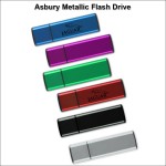 Custom Asbury Metallic Flash Drive - 8 GB Memory