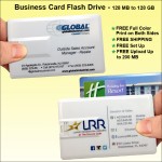Logo Branded Business Card Flash Drive - 8 GB Memory