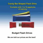 Custom Candy Bar Flash Drive - 8 GB Memory