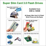 Credit Card Flash Drive 3.0 - 4 GB Memory with Logo