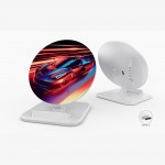 10W Dismountable Desktop Phone Holder Wireless Charger with Logo