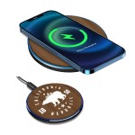 Custom 15W QI Certified Walnut Wireless Charger