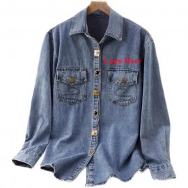 Men And Women's Denim Jacket Custom Printed