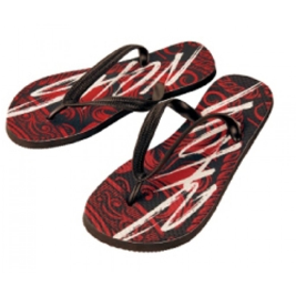 Branded Full Color Adult Medium Flip Flops