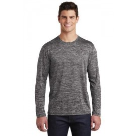 Sport-Tek PosiCharge Long Sleeve Electric Heather Tee Shirt Branded